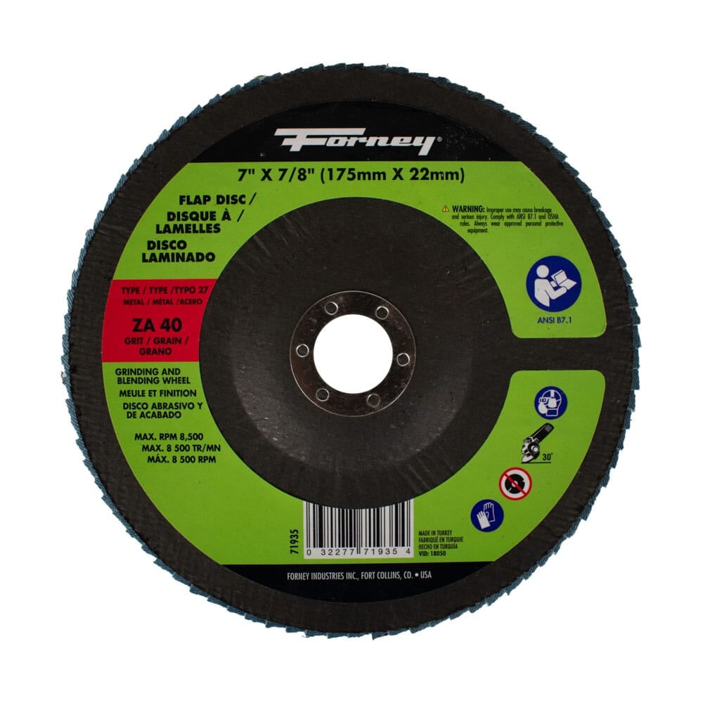 71935 Flap Disc, Type 27, 7 in x 7